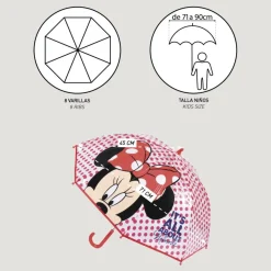 Minnie Mouse® Prikket Paraply Rød