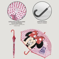 Minnie Mouse® Prikket Paraply Rød