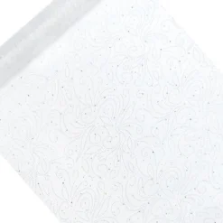 Mønstret Organza Stofrulle Hvid