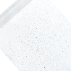 Mønstret Organza Stofrulle Hvid