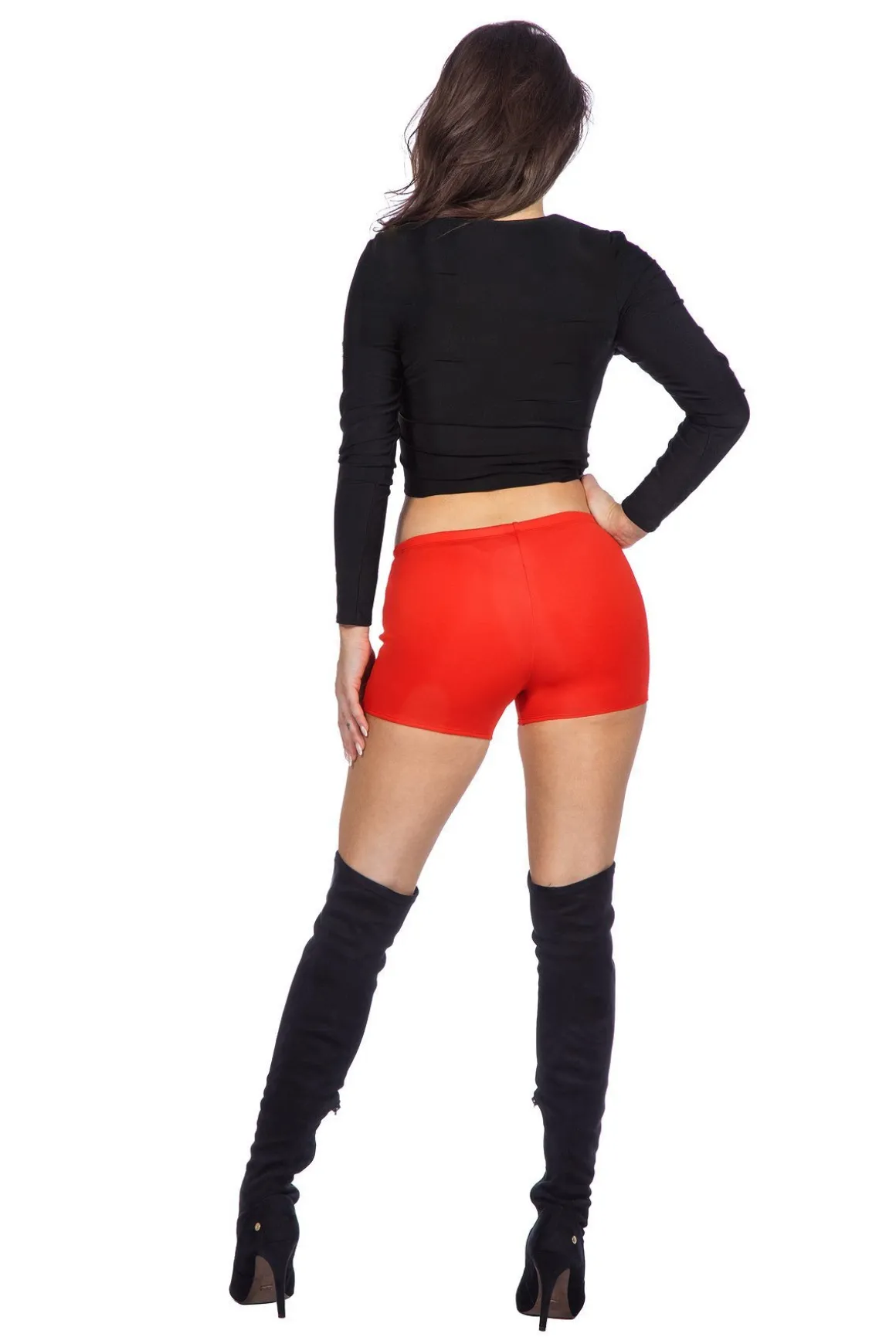 Mus Hot Pants Kostume Sort/Rød