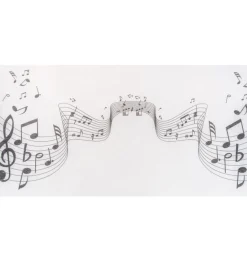 Musik Bordløber Hvid