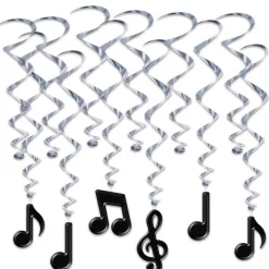 Musiknoder Swirls Sort