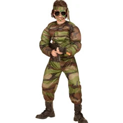 Muskuløs Soldat Børnekostume