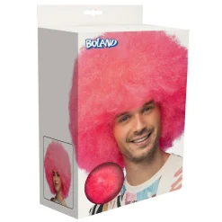 Neon Afro Paryk Pink