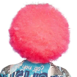 Neon Afro Paryk Pink