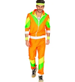 Neon 80'er Træningsdragt Kostume