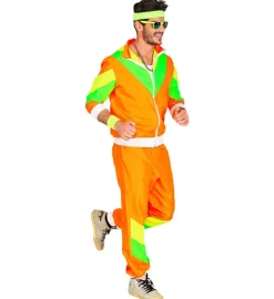 Neon 80'er Træningsdragt Kostume