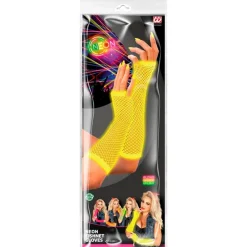 Neon Fingerløse Nethandsker Gul