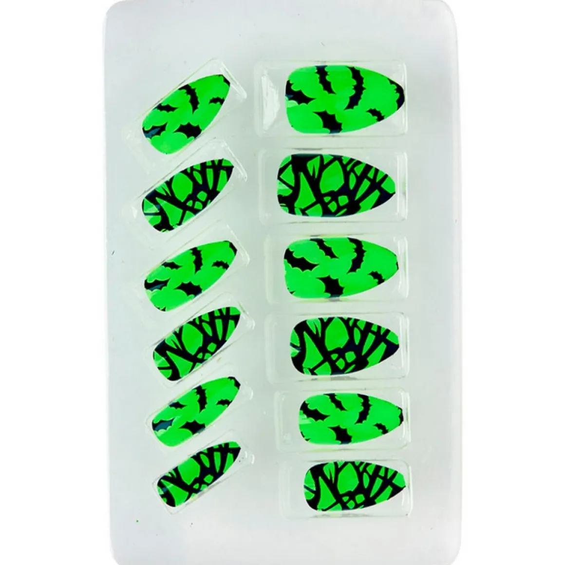 Neon Flagermus Negle Grøn