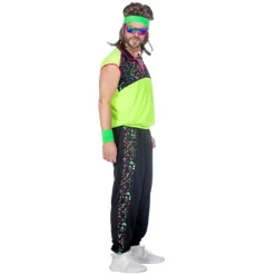 Neongrøn 80'er Kostume