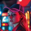 Neon LED Kasket Grøn