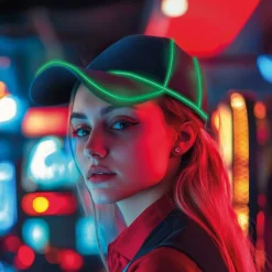 Neon LED Kasket Grøn