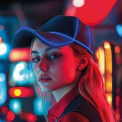Neon LED Kasket Grøn