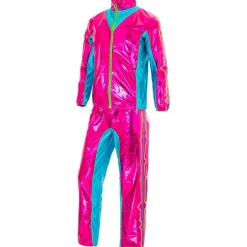 Neon Pink 80'er Træningsdragt Kostume