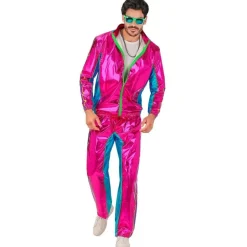 Neon Pink 80'er Træningsdragt Kostume