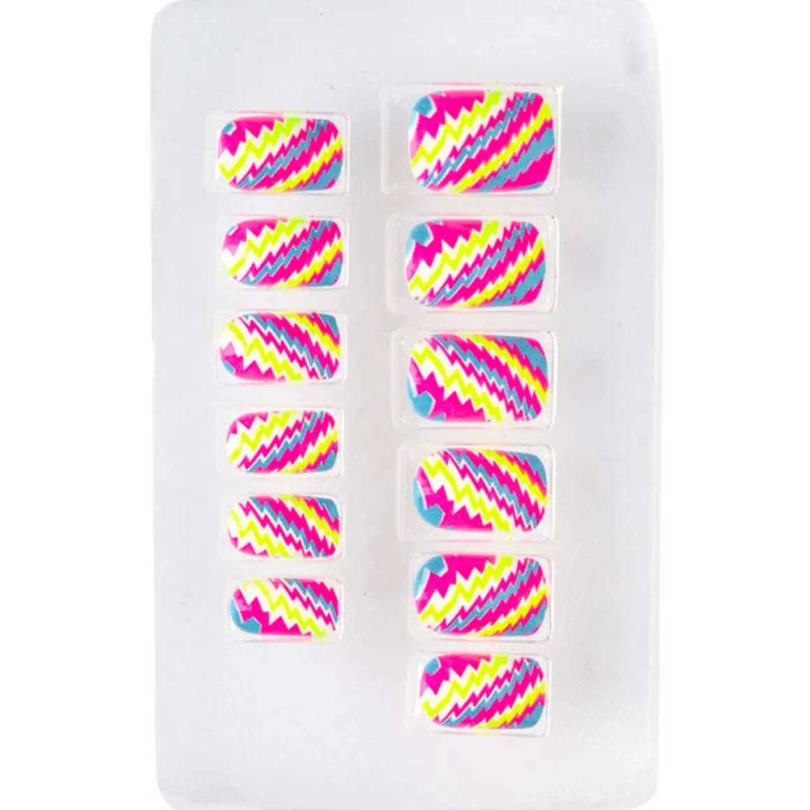 Neon Striber Negle Pink