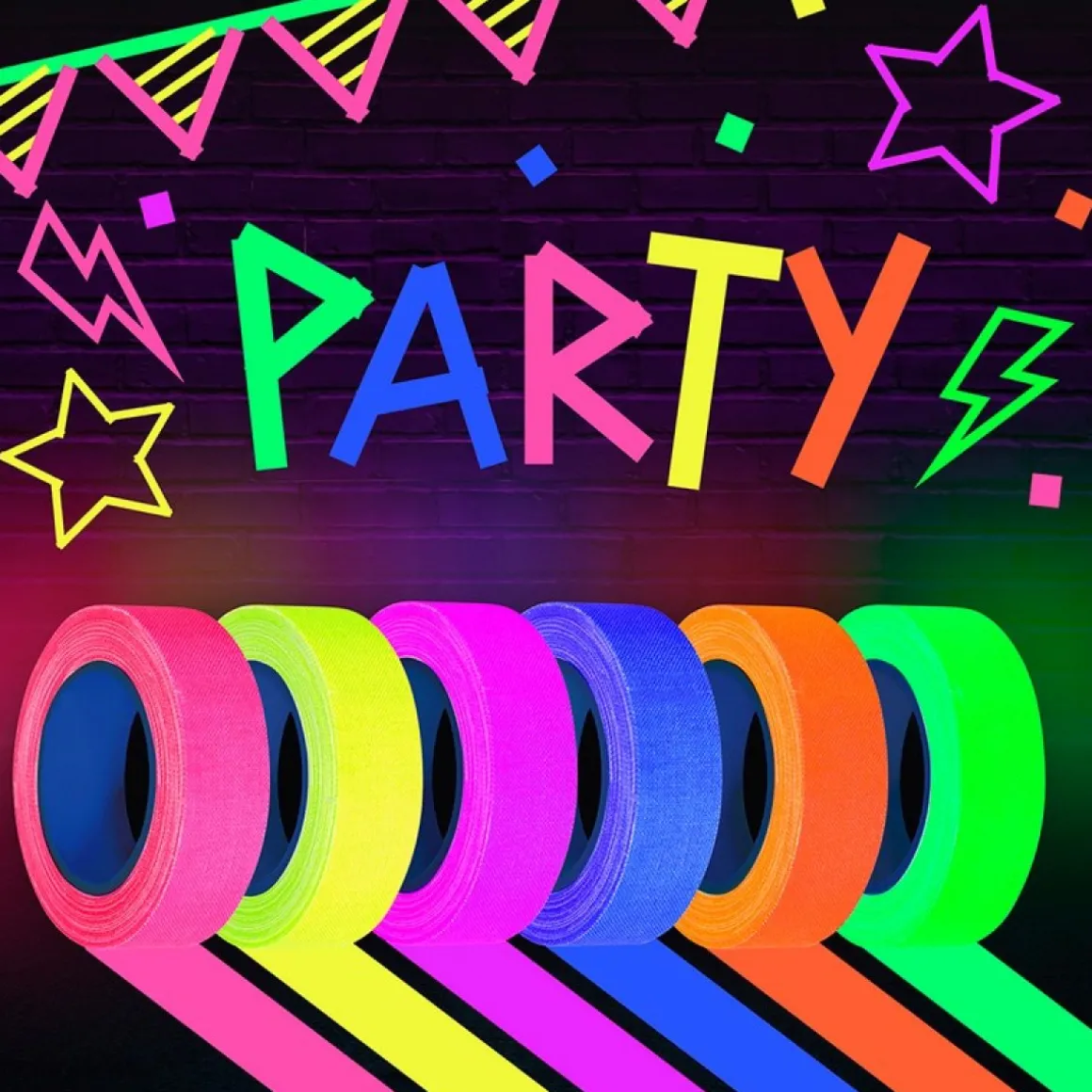 Neon UV Tape Sæt