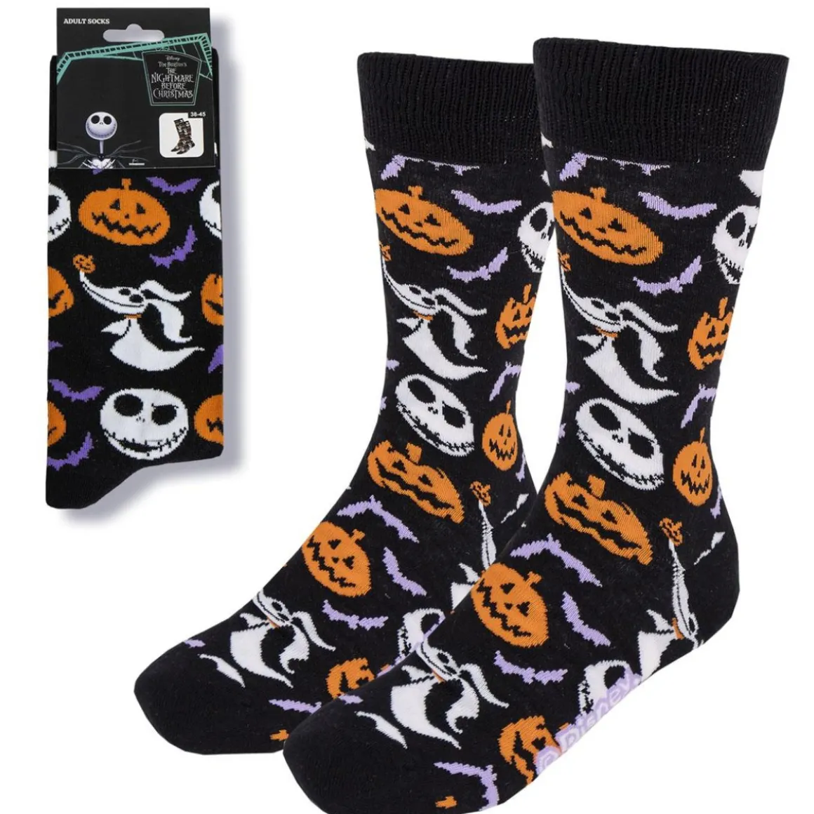 Nightmare Before Christmas® Halloween Strømper 38-45