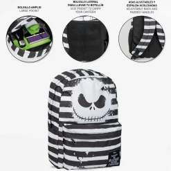 Nightmare Before Christmas® Stribet Skoletaske