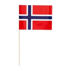Norge Flag På Pinde