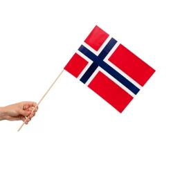 Norge Flag På Pinde