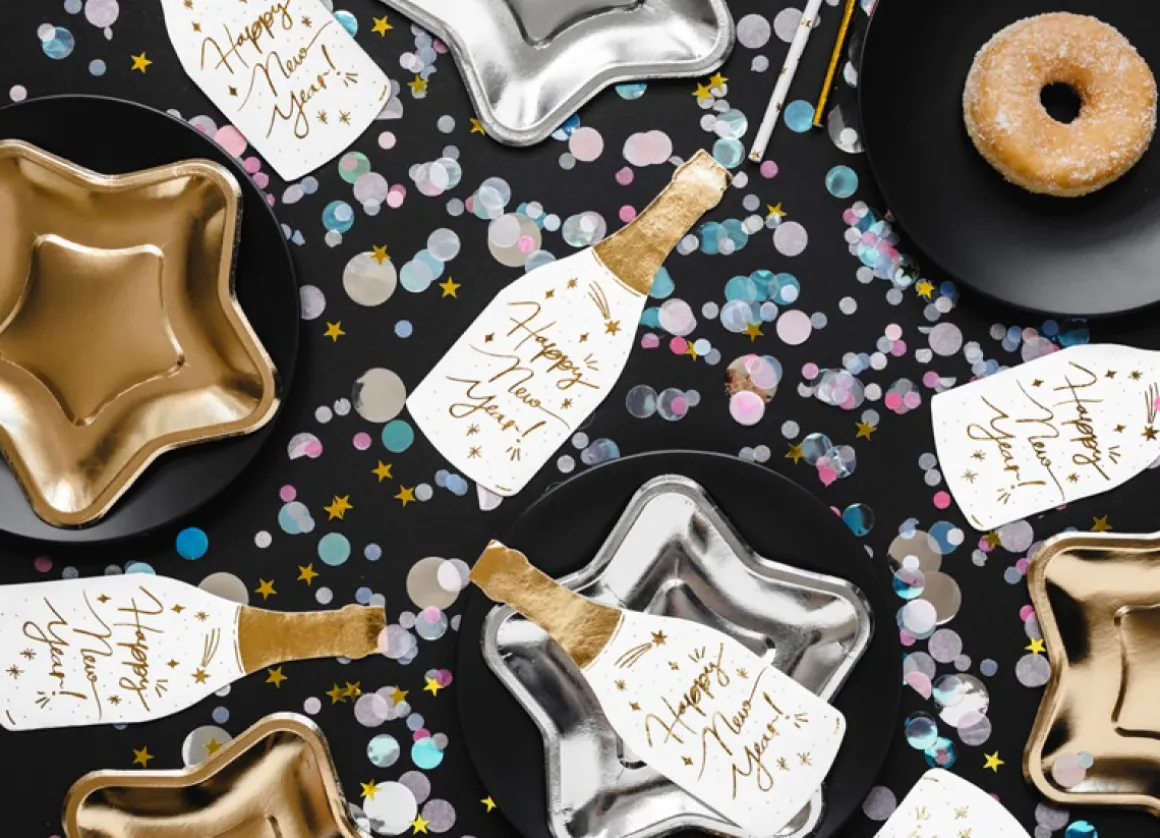 Nytårs Champagne Servietter