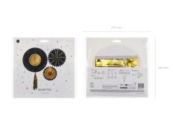 Nytårs Rosetter Sort/Guld