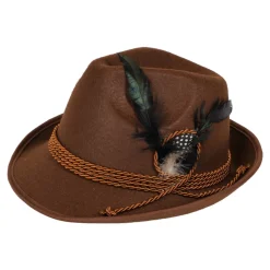 Oktoberfest Tyrolerhat Brun