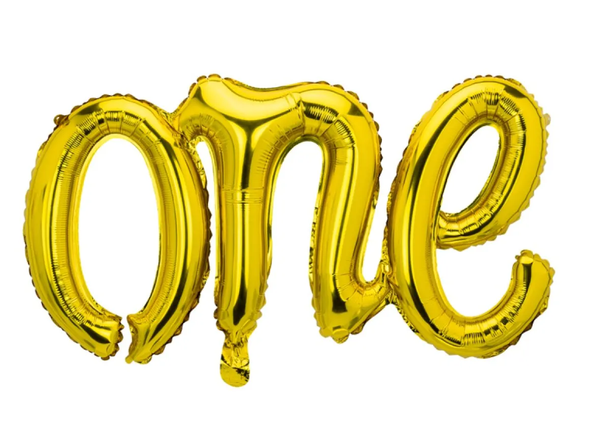 One Folieballon Guld
