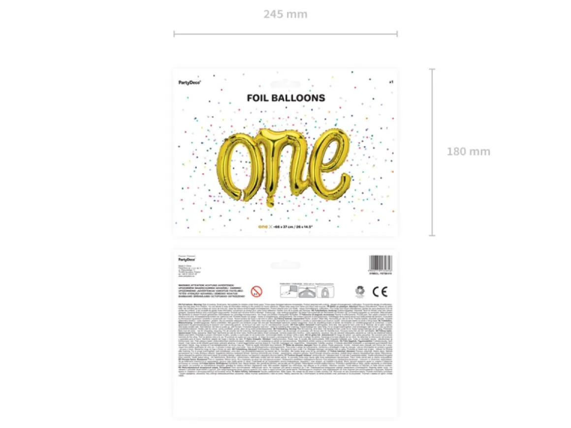 One Folieballon Guld