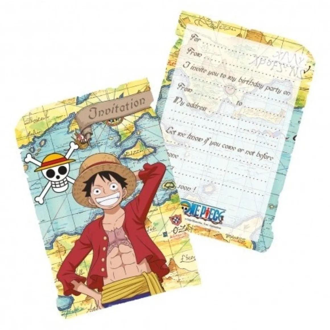 One Piece® Invitationer Med Kuverter