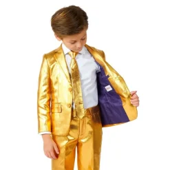 Opposuits® Groovy Gold Børnejakkesæt