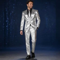 Opposuits® Shiny Silver Jakkesæt