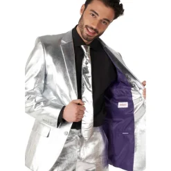 Opposuits® Shiny Silver Jakkesæt
