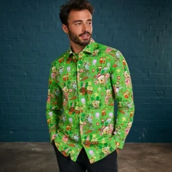 Opposuits Svamepebob Firkant® Juleskjorte