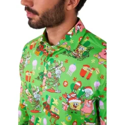 Opposuits Svamepebob Firkant® Juleskjorte