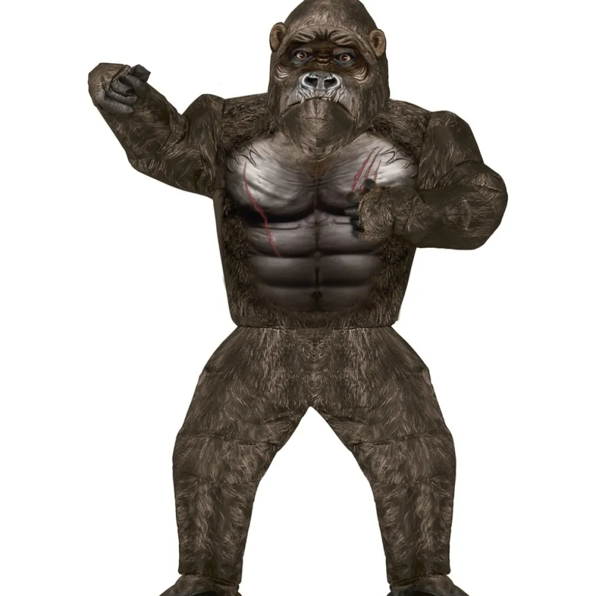 Oppustelig Gorilla Kostume Brun