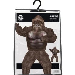 Oppustelig Gorilla Kostume Brun