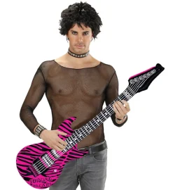 Oppustelig Rock Guitar Zebrapink