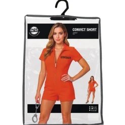 Orange Fange Kort Jumpsuit