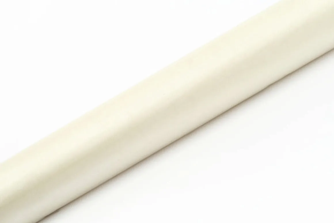 Organza Stofrulle Lys Cremehvid