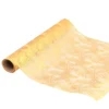 Organza Bordløber Blade Guld