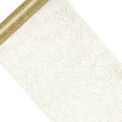 Organza Stofrulle Guld