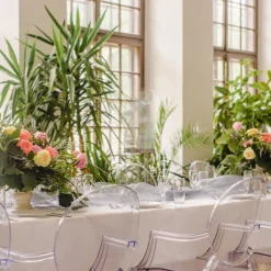 Organza Stofrulle Sølv
