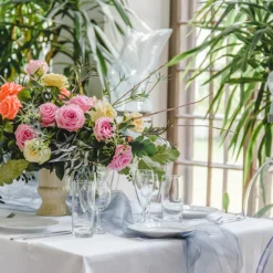 Organza Stofrulle Sølv