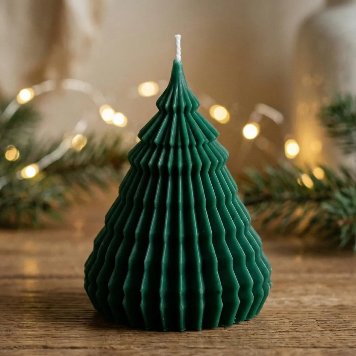 Origami Juletræ Lys Grøn
