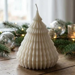 Origami Juletræ Lys Hvid