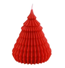 Origami Juletræ Lys Rød