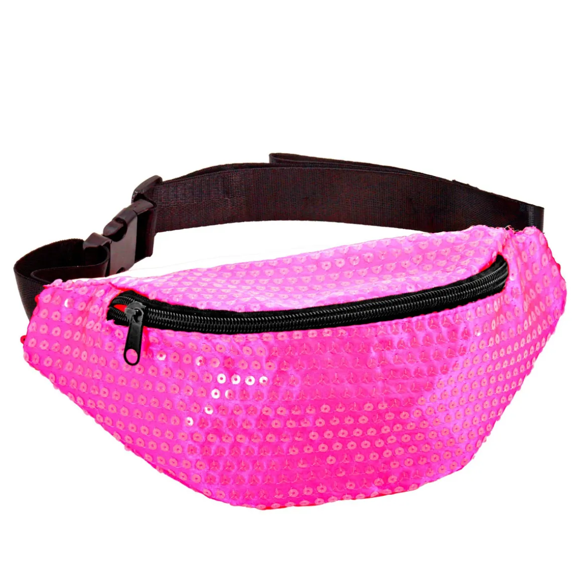 Paillet Bæltetaske Neonpink